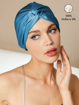 [Teal] SilkSilky-AU Sleep Cap 001