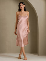 [Tuscany] SilkSilky-AU Sleeveless V Neck Dress 006