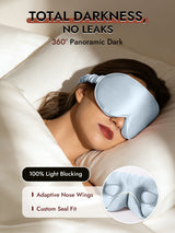 [Light Blue] SilkSilky-AU 22Momme Sleep Mask 002