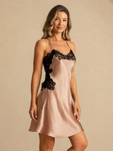 [Tuscany] SilkSilky-AU Sleeveless V Neck Nightgown 005
