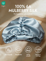 [Light Blue] SilkSilky-AU Sleep Cap 002