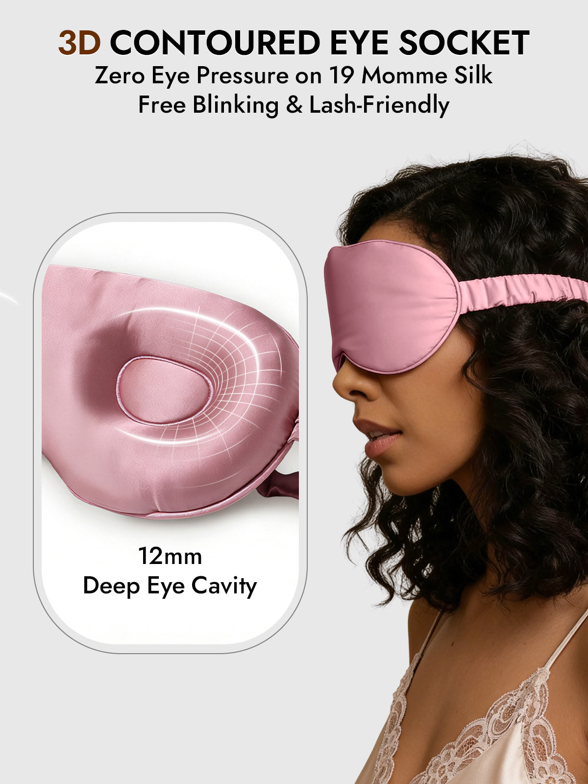 [Pale Mauve] SilkSilky-AU Eye Mask 004