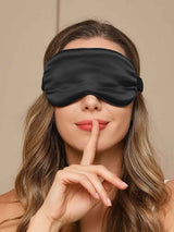 [Black] SilkSilky-AU Sleep Mask 001