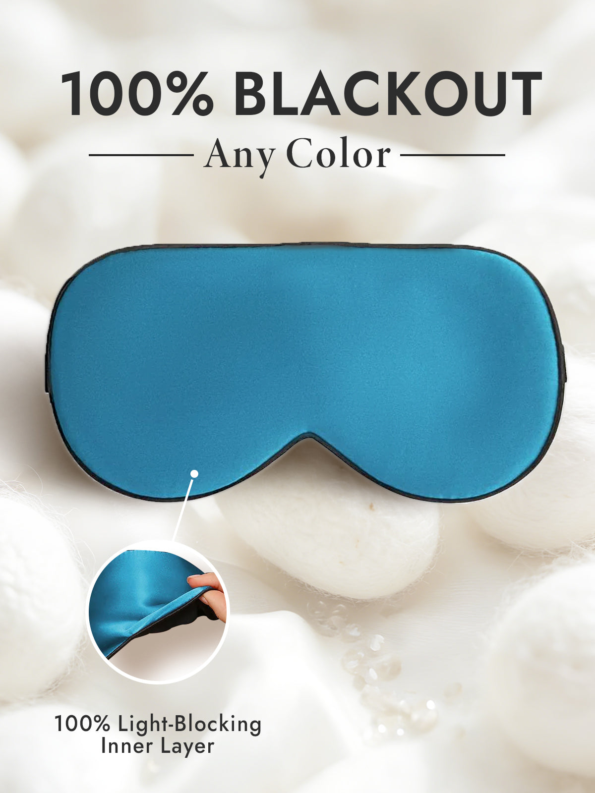 [Teal] SilkSilky-AU 19Momme Pure Silk Eye Mask 001