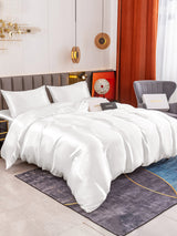 [White] SilkSilky-AU 19Momme Bedding Set 002