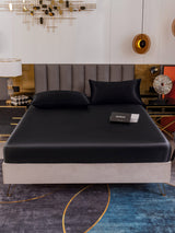[Black] SilkSilky-AU 19Momme Bedding Set 002