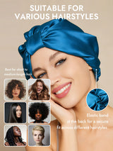 [Teal] SilkSilky-AU Sleep Cap 005