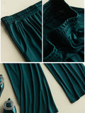 SilkSilky AU Silk Knitted Womens Sleep Bottoms DarkGreen 005