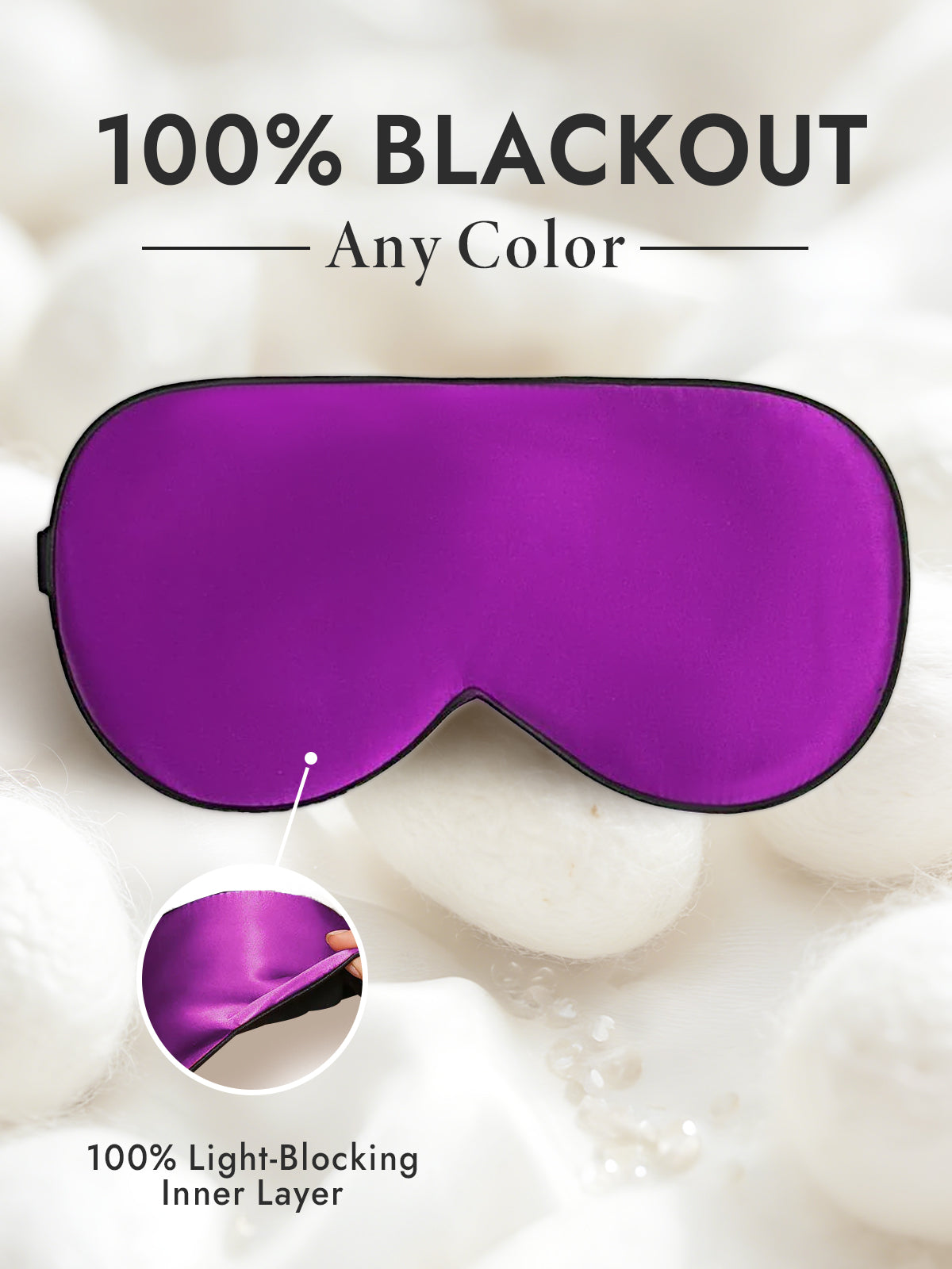 [Purple] SilkSilky-AU 19Momme Pure Silk Eye Mask 001