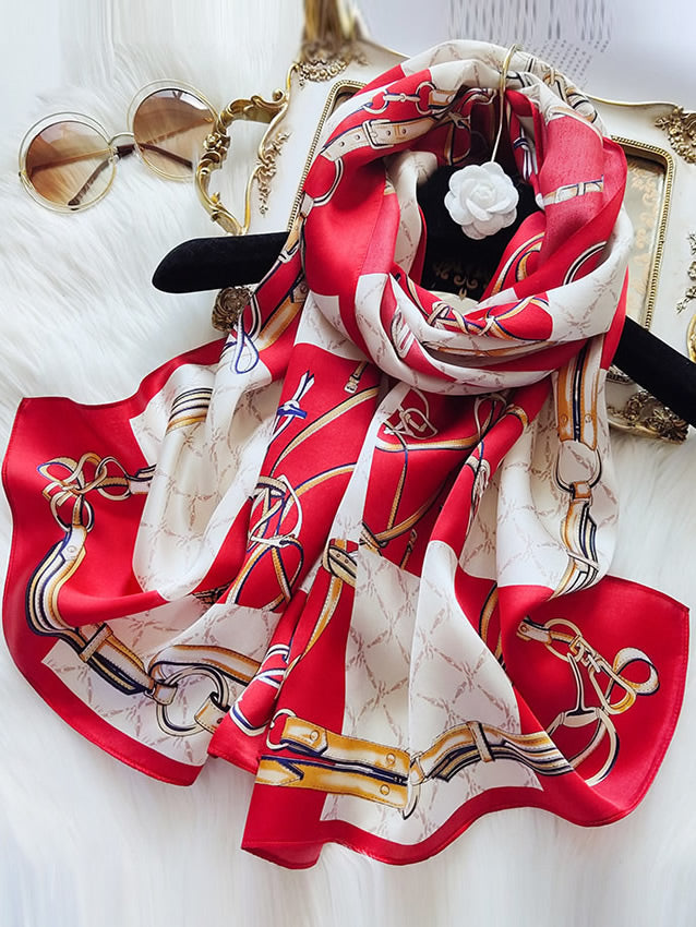 [P022] SilkSilky-AU Pure Silk Scarf 001,