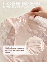 [Pink] SilkSilky-AU 100% Silk Jersey Panty 005