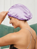 SilkSilky AU Pure Silk Sleep Cap Lavender 001