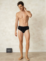 [Black] SilkSilky-AU Pure Silk Mens Underwear 003