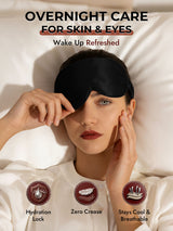 [Black] SilkSilky-AU 22Momme Sleep Mask 007