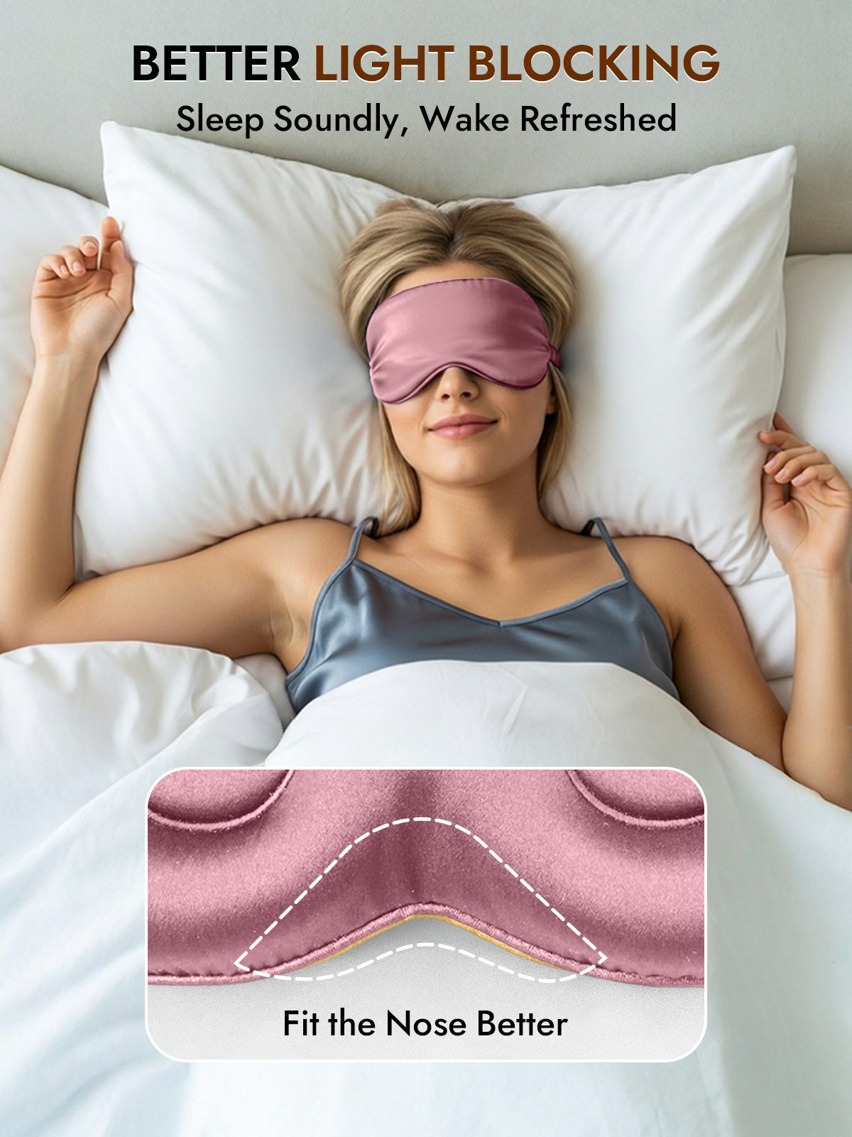 [Pale Mauve] SilkSilky-AU Eye Mask 003