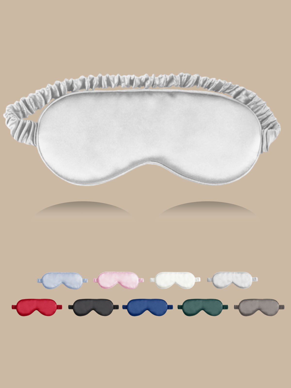 [Silver] SilkSilky-AU 19Momme Pure Silk Eye Mask 001