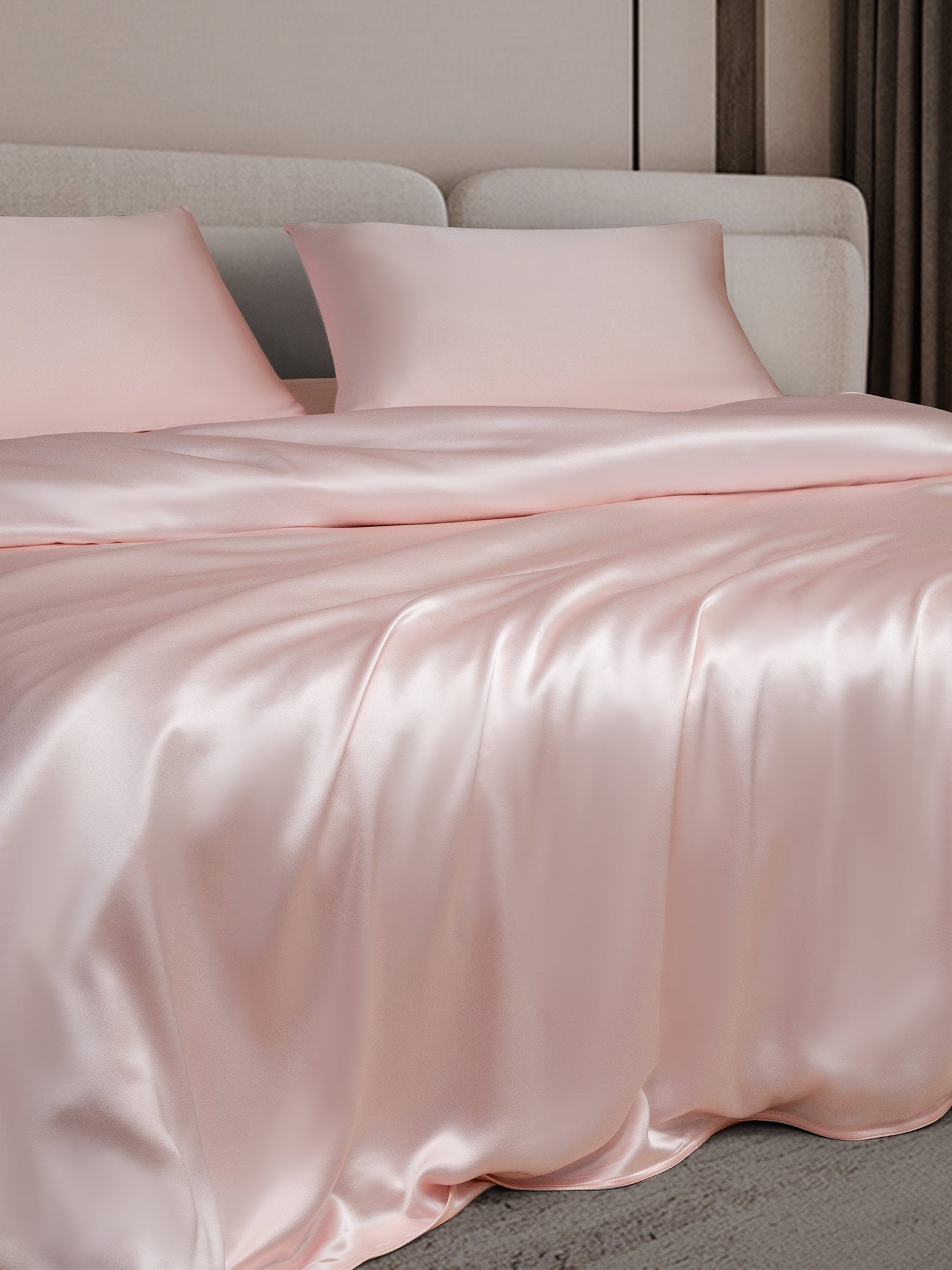 [Pink] SilkSilky-AU 25Momme Bedding Set 002