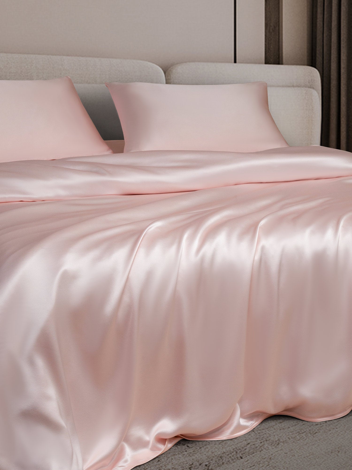 [Pink] SilkSilky-AU 25Momme Bedding Set 003