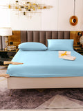 SilkSilky AU 19Momme Pure Silk Bedding Set LightBlue 004