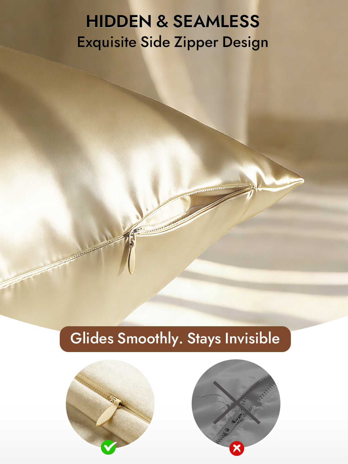 [Ivory] SilkSilky-AU 30Momme Pure Silk Pillowcase 006