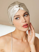 [Beige] SilkSilky-AU Sleep Cap 001