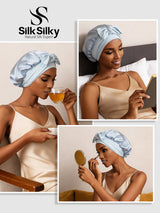 [Sky Blue] SilkSilky-AU Sleep Cap 006