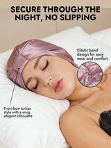 [Pale Mauve] SilkSilky-AU Sleep Cap 004