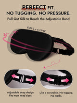 [Black] SilkSilky-AU 22Momme Sleep Mask 004
