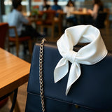 [White] SilkSilky-AU Scarf 002