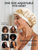 [Champagne] SilkSilky-AU Sleep Cap 006