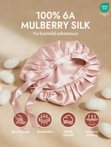 [Pink] SilkSilky-AU Sleep Cap 002