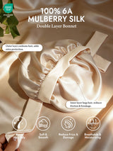 [Beige] SilkSilky-AU Sleep Cap 002