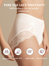 [White] SilkSilky-AU 100% Silk Jersey Panty 003