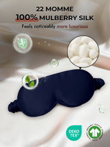 [Dark Blue] SilkSilky-AU 22Momme Sleep Mask 006