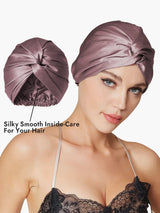 [Pale Mauve] SilkSilky-AU Sleep Cap 003