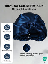 [Dark Blue] SilkSilky-AU Sleep Cap 004