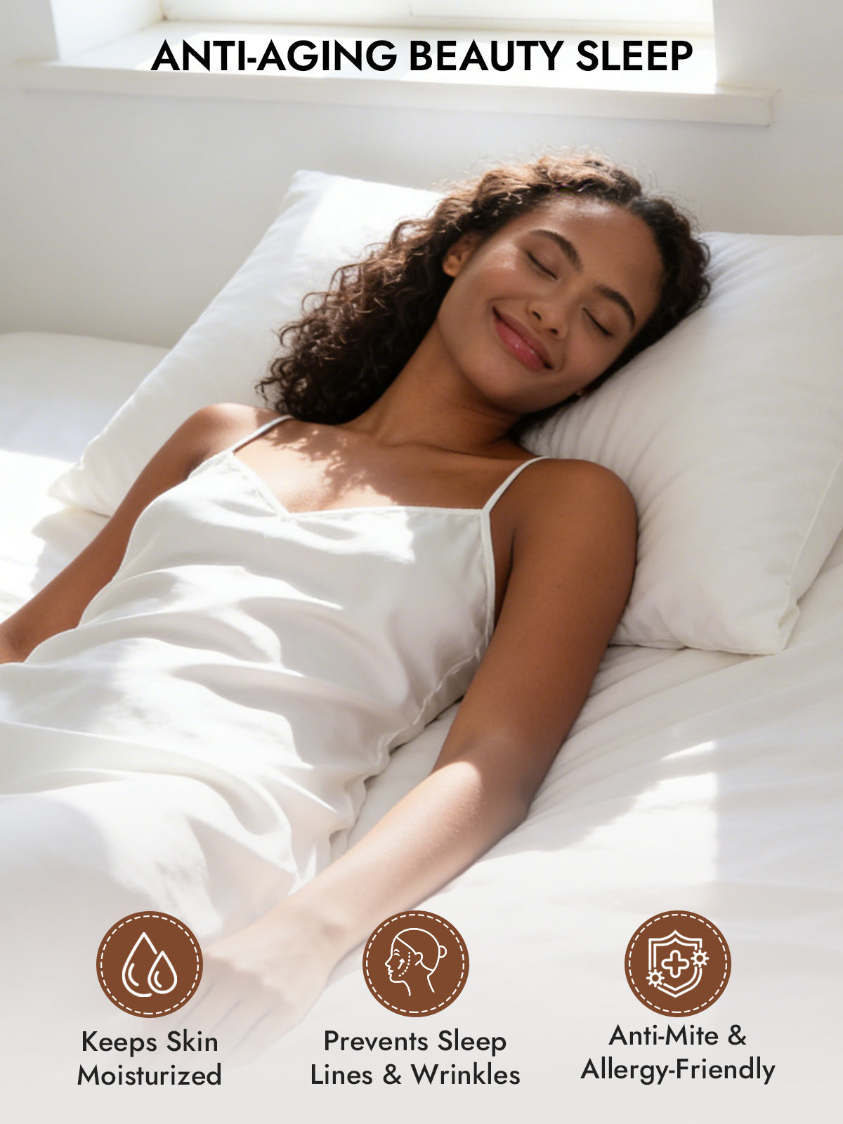 [White] SilkSilky-AU 30Momme Pure Silk Pillowcase 003