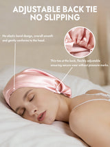 [Light Pink] SilkSilky-AU Sleep Cap 005