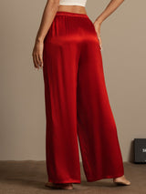 [Wine] SilkSilky-AU Women's Pants 002