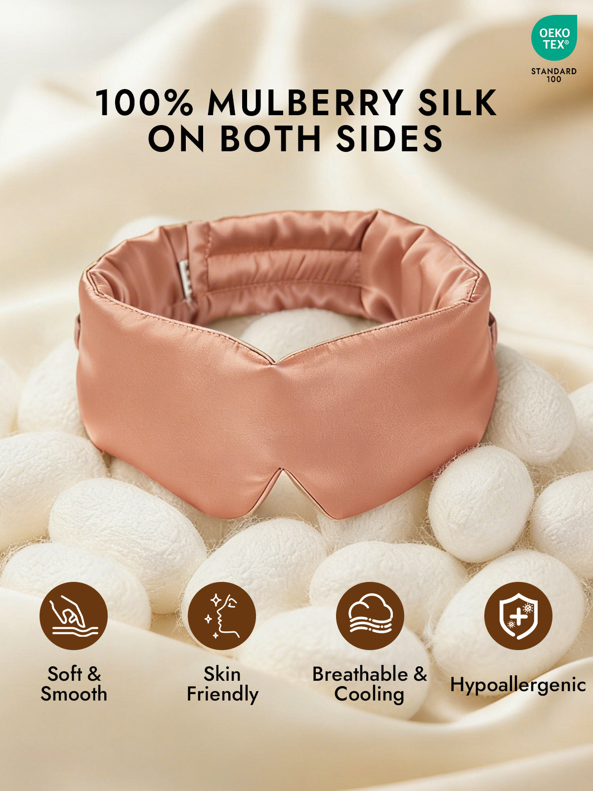 [Pink] SilkSilky-AU Sleep Mask 002