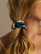 [Navy Dragon] SilkSilky-AU Scrunchie 003