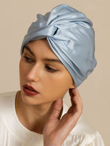 [Steel Blue] SilkSilky-AU Sleep Cap 003