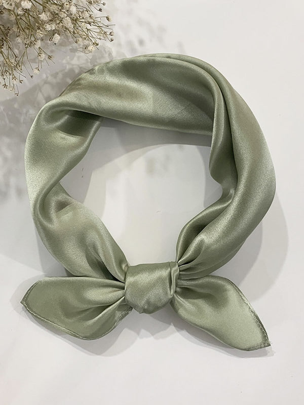 SilkSilky AU Pure Silk Scarf LightGreen 001