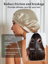 [Beige] SilkSilky-AU Sleep Cap 004