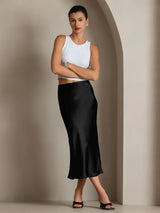 [Black] SilkSilky-AU Skirt 001