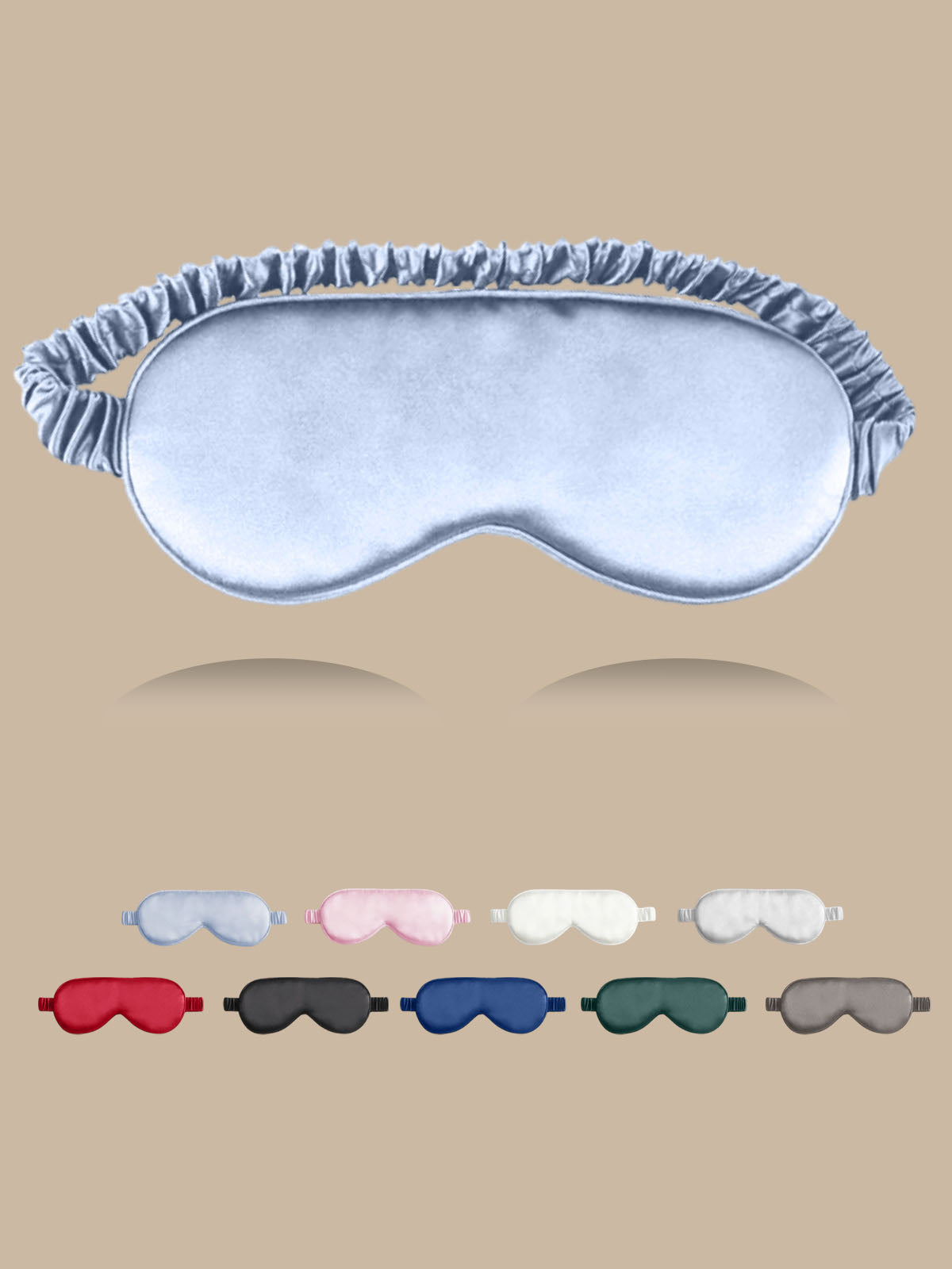 [Light Blue] SilkSilky-AU 19Momme Pure Silk Eye Mask 001