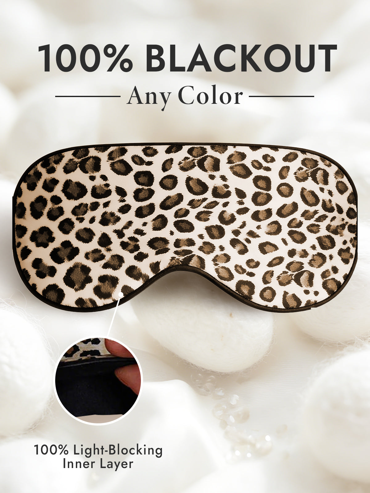 [Leopard] SilkSilky-AU 19Momme Pure Silk Eye Mask 001