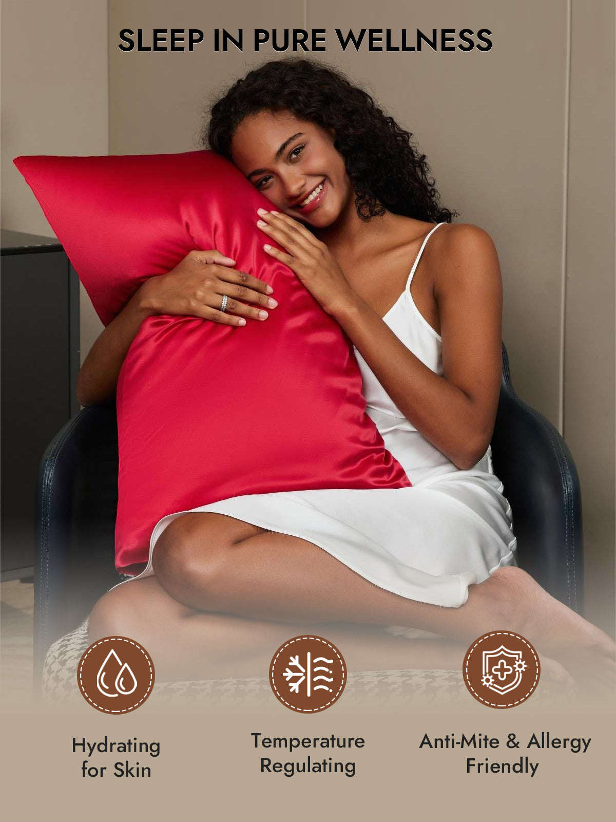 [Wine] SilkSilky-AU 30Momme Pure Silk Pillowcase 005