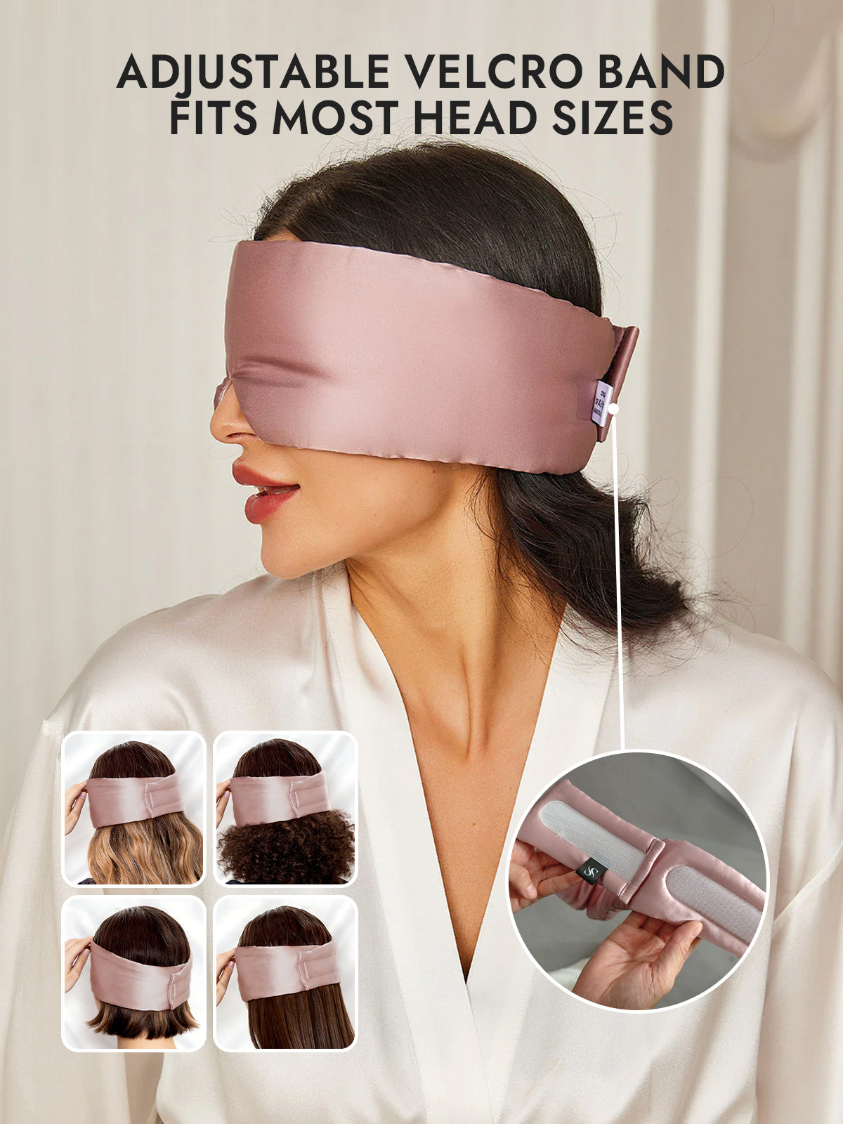 [Pale Mauve] SilkSilky-AU Sleep Mask 004
