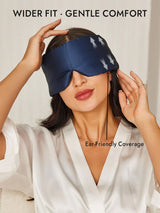 [Dark Blue] SilkSilky-AU Sleep Mask 005